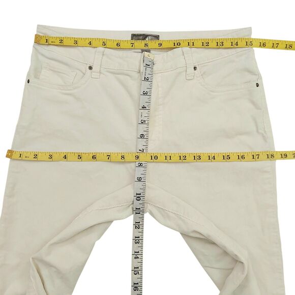 Kut from the Kloth Kelsey Corduroy Pants Womens 8 Ivory FAB AB Ankle Flare - Picture 11 of 12